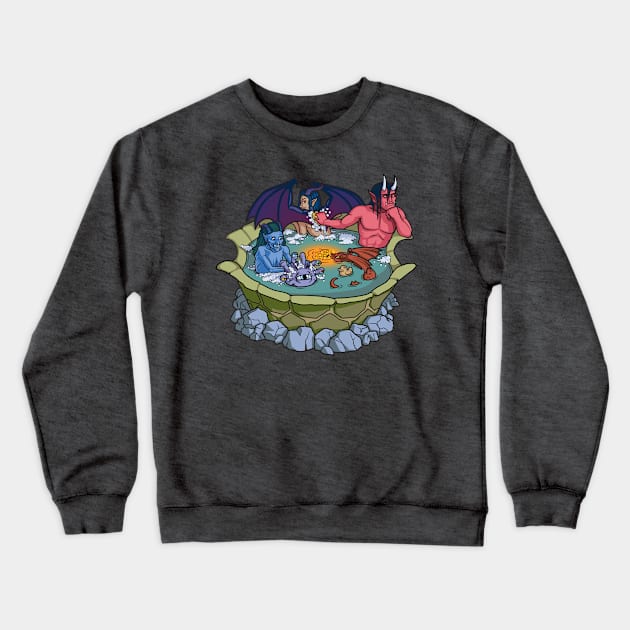 The Party That Bathes Together Stays Together (no text) Crewneck Sweatshirt by GiveNoFox